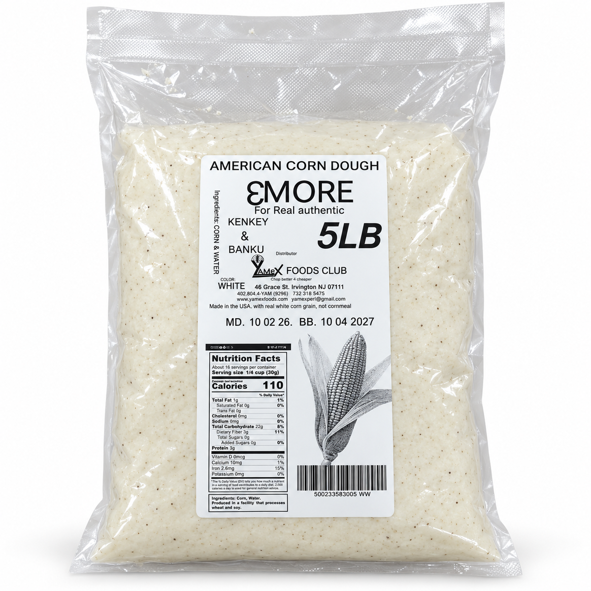 YAMeX American Corn Dough 5lb X 12