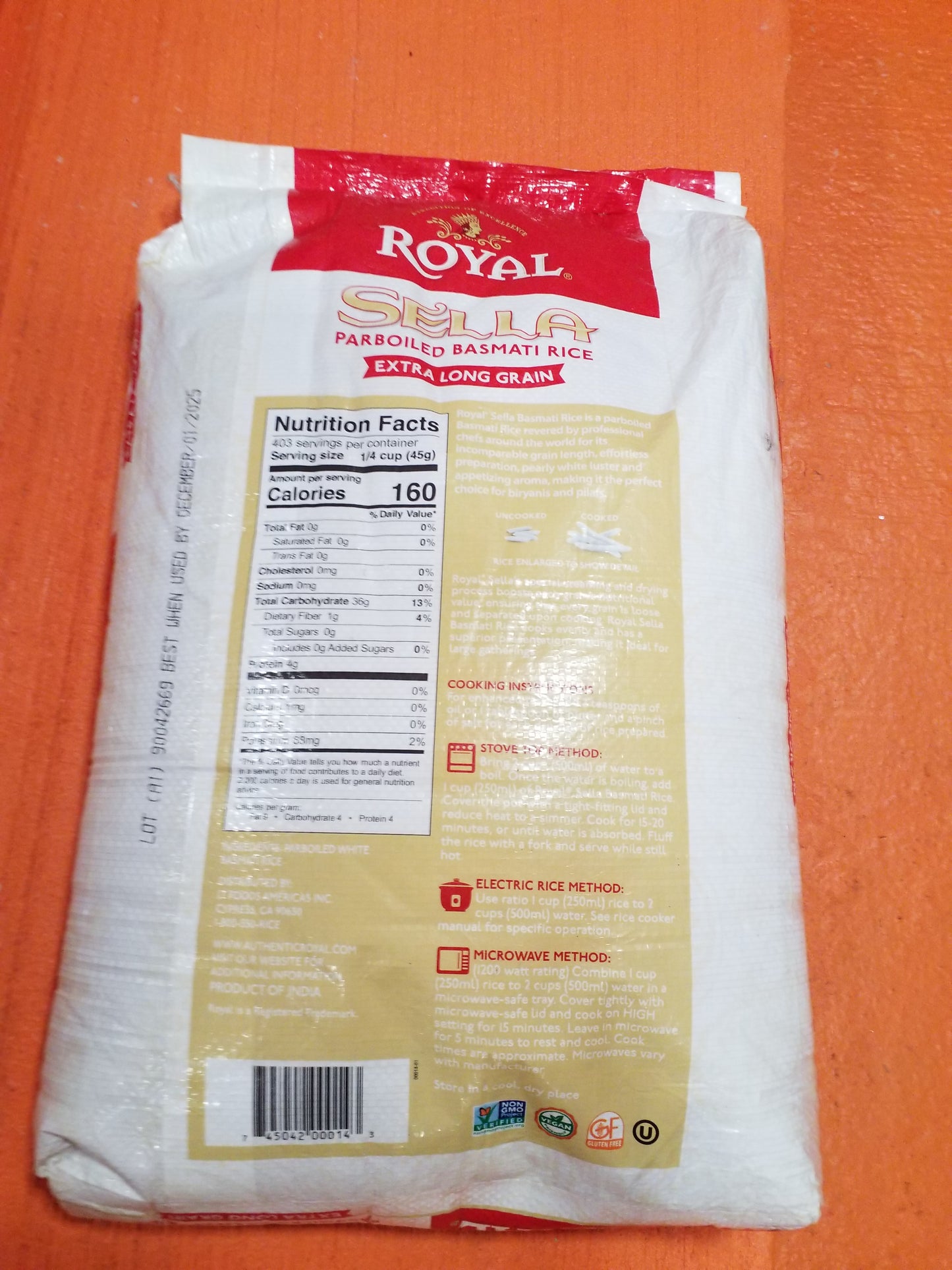 ROYAL SELLA BASMATI RICE