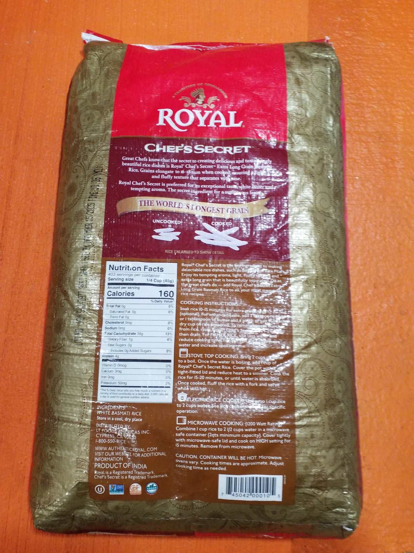 ROYAL CHEF`S SECRET RICE